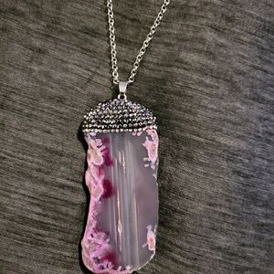 Necklace and pendant.